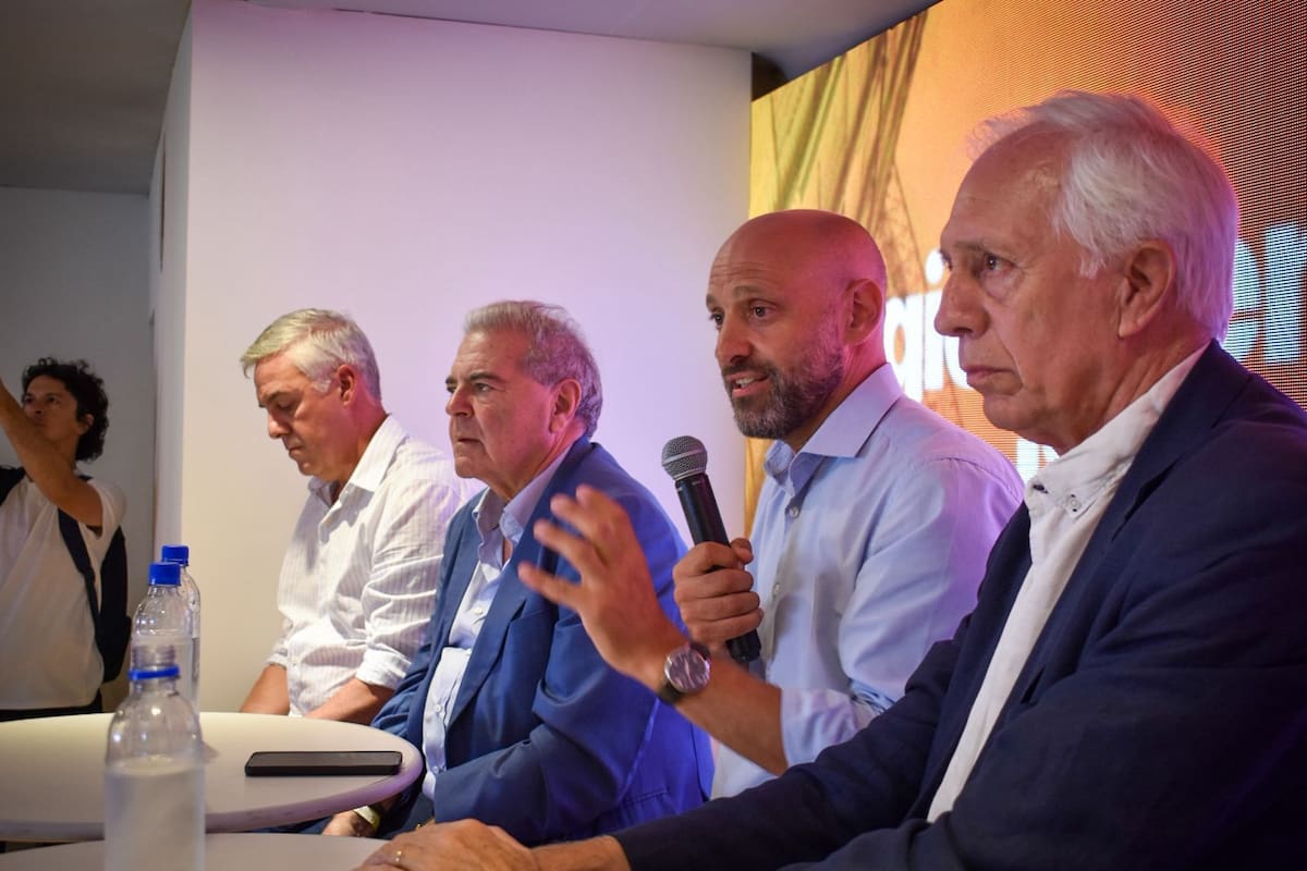 Los ministros de Producción de Corrientes, Walter Chávez; de Bioagroindustria de Córdoba, Sergio Busso; Desarrollo Productivo de Santa Fe, Gustavo Puccini; de Desarrollo Económico de Entre Ríos, Guillermo Bernaudo