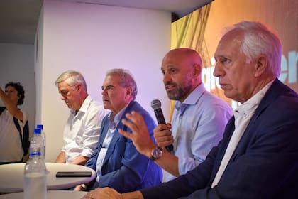 Los ministros de Producción de Corrientes, Walter Chávez; de Bioagroindustria de Córdoba, Sergio Busso; Desarrollo Productivo de Santa Fe, Gustavo Puccini; de Desarrollo Económico de Entre Ríos, Guillermo Bernaudo