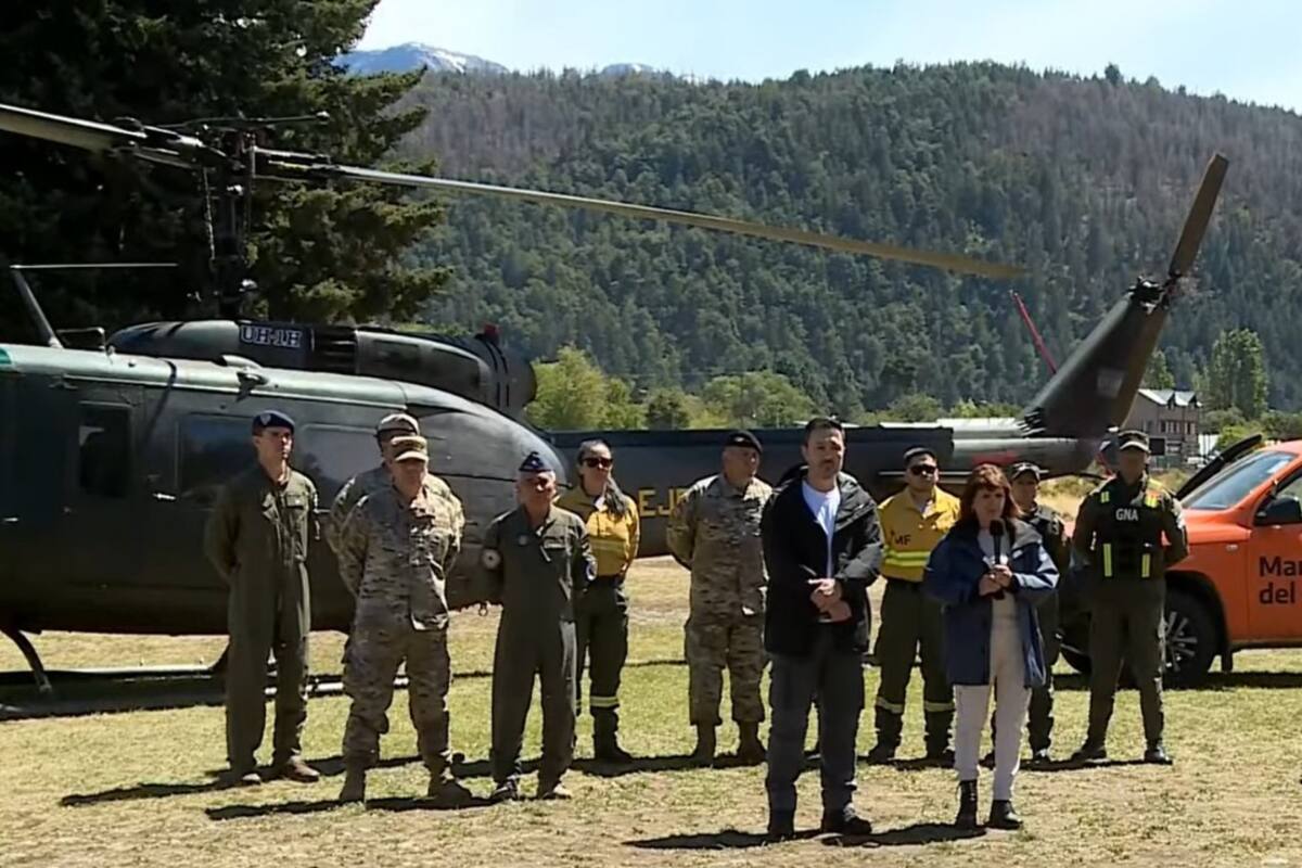 Los ministros Petri y Bullrich en El Bolsón