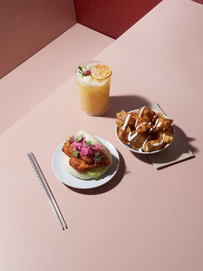Los mocktails de Koko combinan muy bien con su propuesta de baos rellenos.