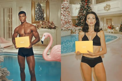 Los modelos de ropa interior de la campaña de la firma CDLP están generados por IA