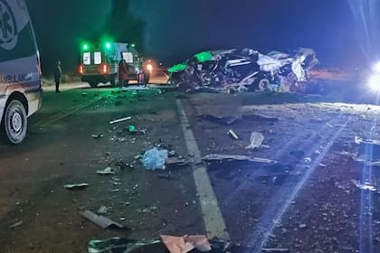 Los momentos posteriores al accidente, que ocurrió a las 5 de la mañana