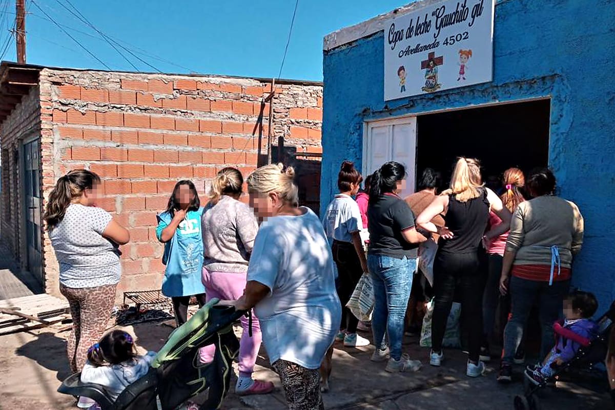 Los Monos habían instalado un comedor comunitario