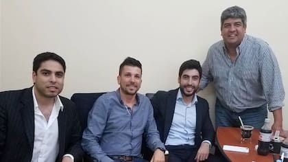Los Moyano, junto a Juan Pablo Brey