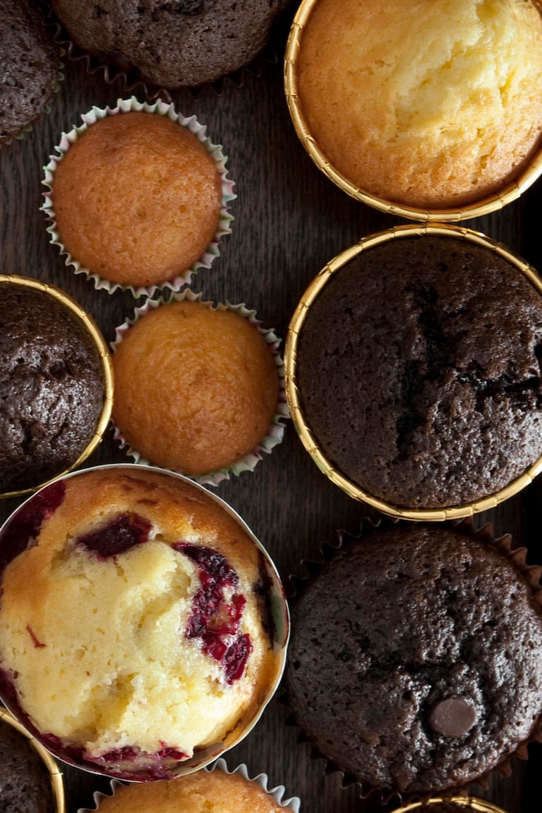 Los muffins y magdalenas son ideales para las tardes de otoño.