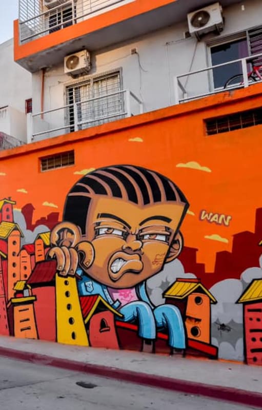 Los murales le dan color a la zona del río Suquía, que hasta hace unos meses eran un basural