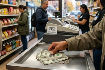 Los negocios minoristas y de alimentos en Nueva York ahora deben aceptar monedas y billetes