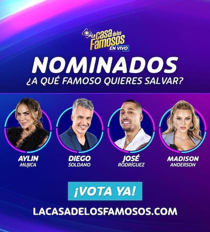Los nominados de la última sentencia en La Casa de los Famosos