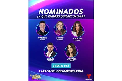 Los nominados en La casa de los famosos 4