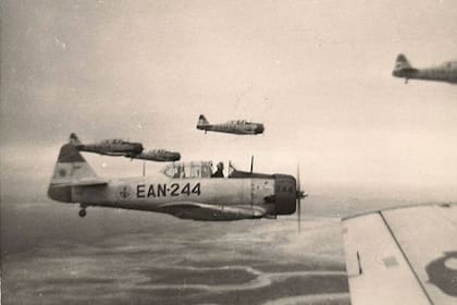 Los North American AT-6 participaron en el intento de derrocamiento del General Juan Domingo Perón, el 16 de junio de 1955