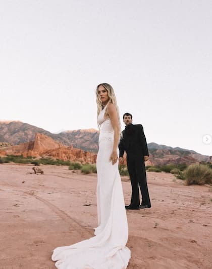 Los novios del casamiento de la polémica en Cafayate