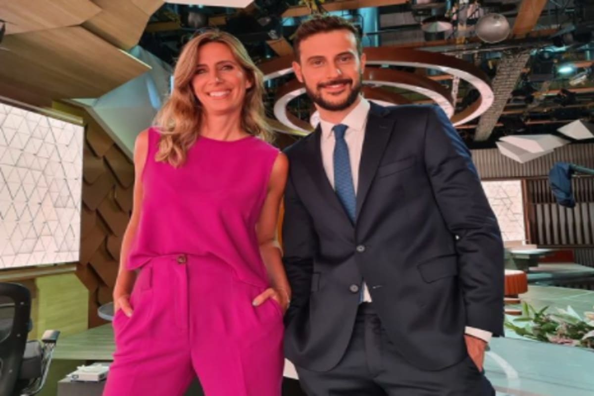 Los nuevos conductores del ciclo informativo: Luciana Geuna y Diego Leuco. Fuente: Instagram