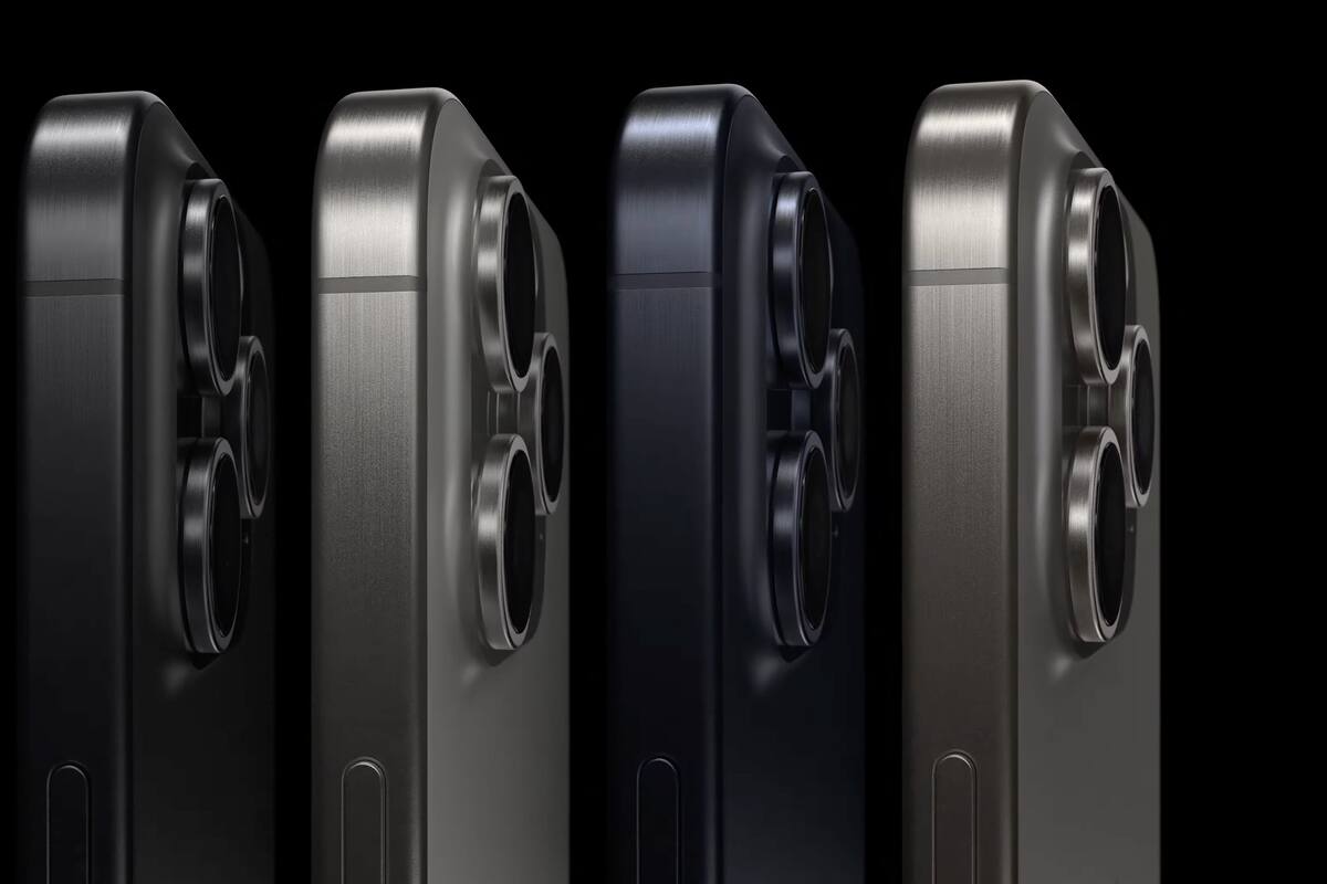 Los nuevos iPhone 15 Pro y Pro Max están hechos de titanio, que tiene un tratamiento para lograr 4 tonalidades