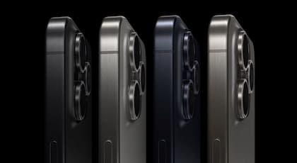 Los nuevos iPhone 15 Pro y Pro Max están hechos de titanio, que tiene un tratamiento para lograr 4 tonalidades