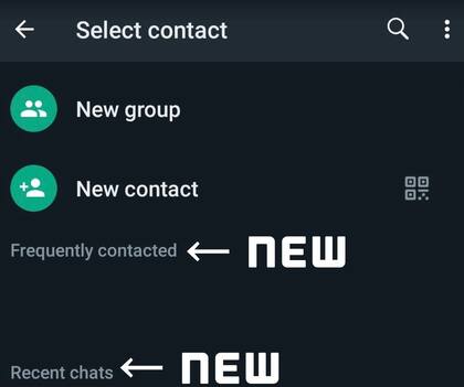 Los nuevos listados que tenía pensados WhatsApp para filtrar los contactos