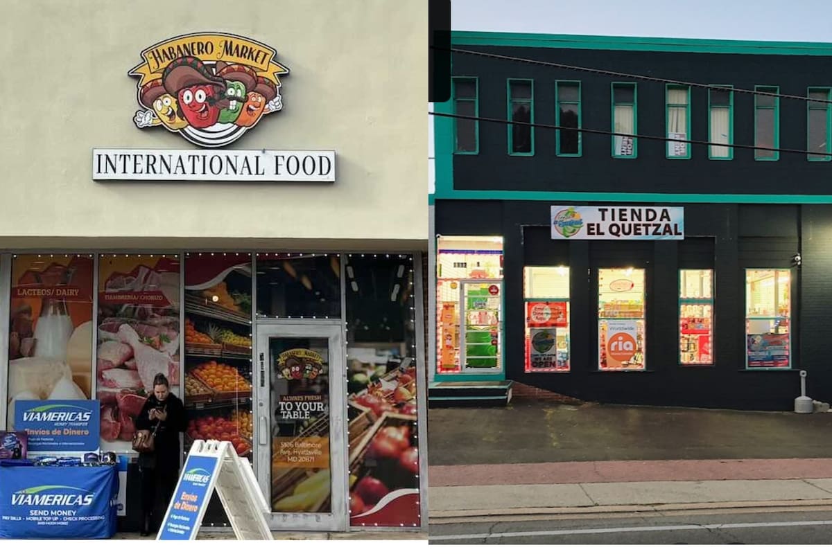 Los nuevos mercados latinos destacan el dinamismo de la comunidad hispana en Maryland, enriqueciendo las opciones culturales y comerciales para todos los residentes (Google Maps/Canva)