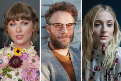 Los nuevos proyectos de Taylor Swift, Seth Rogen y Sophie Turner