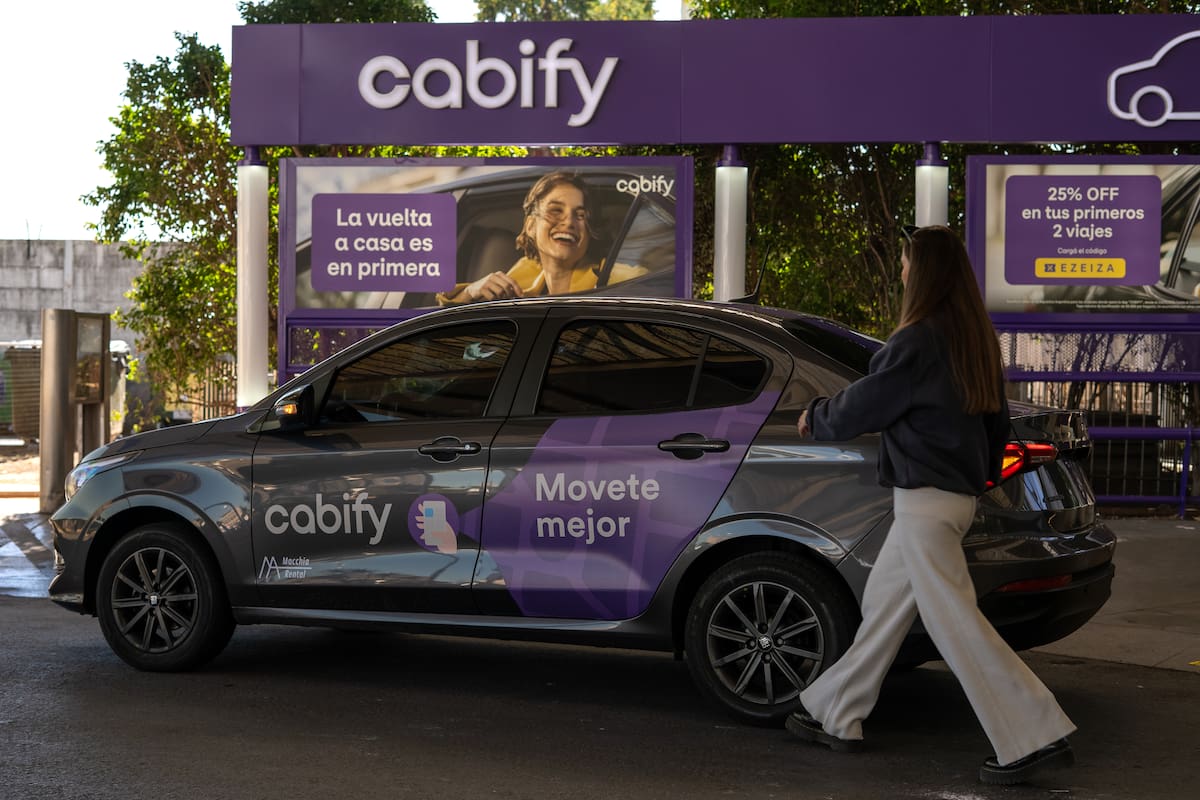Los nuevos puntos de encuentro de Cabify en Ezeiza y Aeroparque.