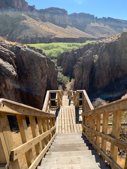 Los nuevos senderos tienen tramos de escaleras con pendientes no muy pronunciadas.