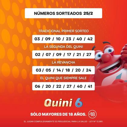 Los números de la suerte del Quini