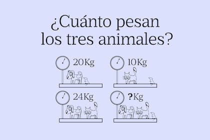 Con simples operaciones de sumas y restas se puede alcanzar la solución