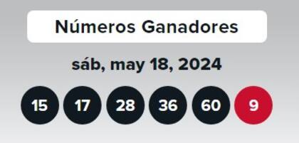 Los números ganadores de Double Play del sábado 18 de mayo