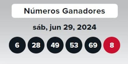 Los números ganadores de Double Play del sábado 29 de junio