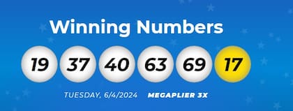 Los números ganadores de Mega Millions del martes 4 de junio de 2024