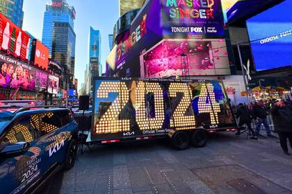 Los números que representan al Año Nuevo ya llegaron a Nueva York