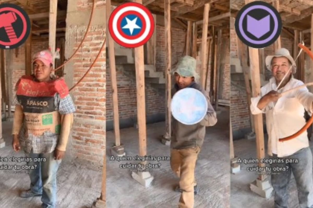 Los obreros se convirtieron en estrellas de la plataforma. Fuente: TikTok