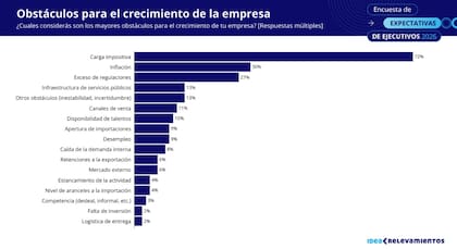 Los obstáculos que encuentran los empresarios para poder crecer. Fuente: IDEA