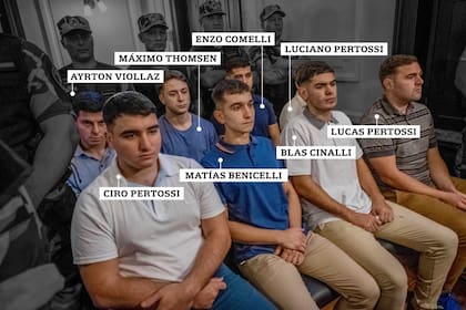 Los ocho acusados por el crimen de Fernando Báez Sosa
