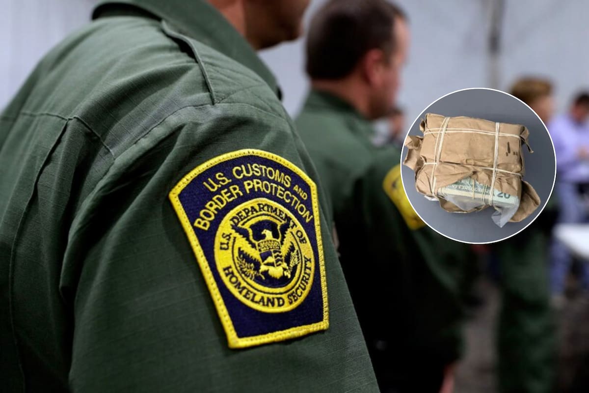 Los oficiales de la CBP de San Ysidro confiscaron más de US$44.000 ocultos dentro de un paquete con alimentos el 8 de enero de 2025, durante una inspección rutinaria de vehículos