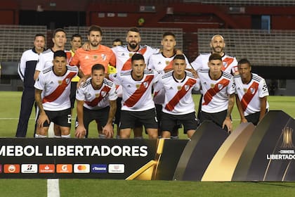 Los once titulares de River en el triunfo 3-0 sobre Alianza Lima