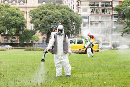 Los operativos de fumigación para evitar la propagación de los mosquitos son periódicos en espacios públicos y domicilios particulares