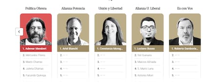 Los otros confirmados para la segunda sección