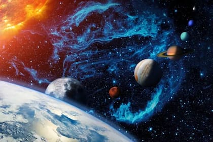 Los otros planetas del Sistema Solar pueden llegarse a ver desde la Tierra en un mismo plano en periodos de años o décadas