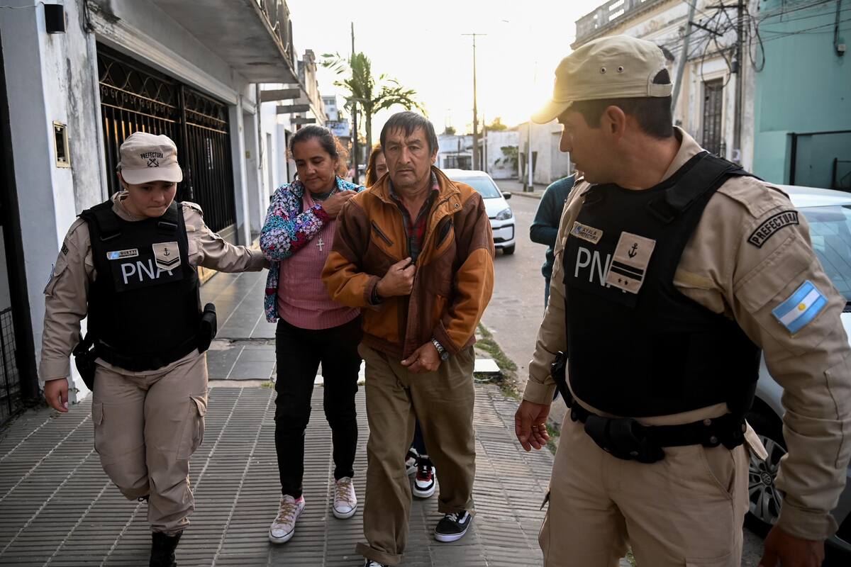 Los padres de Loan al declarar ante el fiscal federal de Goya, Mariano de Guzmán