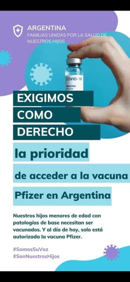 Los padres de menores con discapacidad se movilizan para lograr que sus hijos sean inmunizados contra el Covid-19