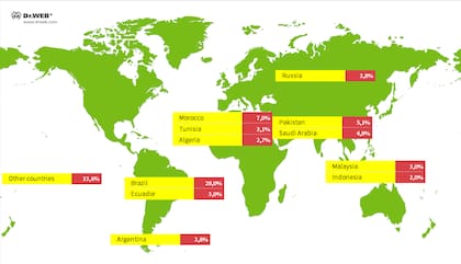 Los países más afectados por el malware para Android TV, según la firma de antivirus Dr.Web