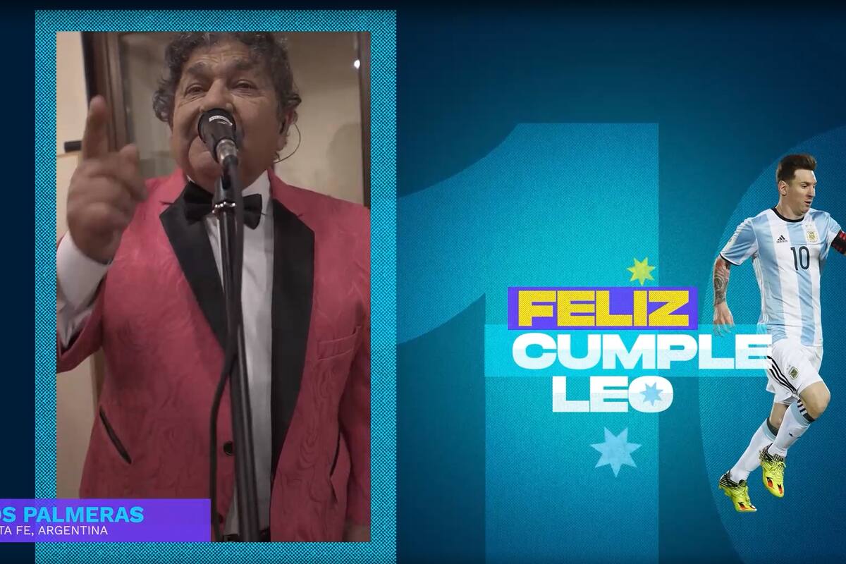 Los Palmeras reversionaron su hit "Soy Sabalero", en homenaje al cumpleaños de Messi