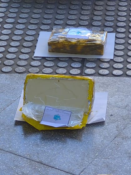 Los panes de cocaína secuestrados en Córdoba