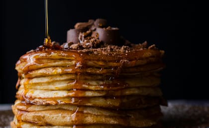Los panqueques son ideales para comer en el desayuno o el almuerzo por su efecto de saciedad en el estómago