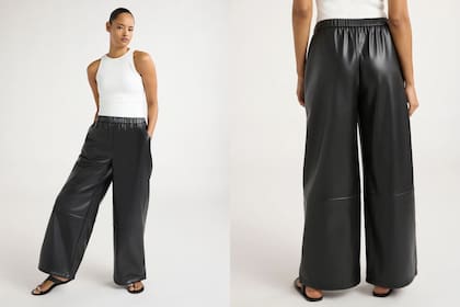 Los pantalones de piel sintética que vende Walmart se pueden conseguir hasta siete veces más baratos que los de Net-a-Porter (Walmart)