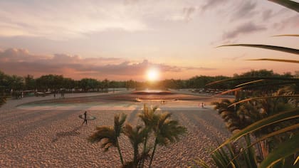 Los parques acuáticos con piletas para surfear requieren terrenos de al menos una hectárea para funcionar correctamente