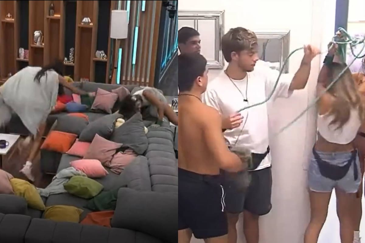 Los participantes se enfrentan a las dificultados de la prueba (Captura video)