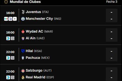 Los partidos de este jueves en el Mundial de Clubes 2025 se pueden seguir minuto a minuto en canchallena.com