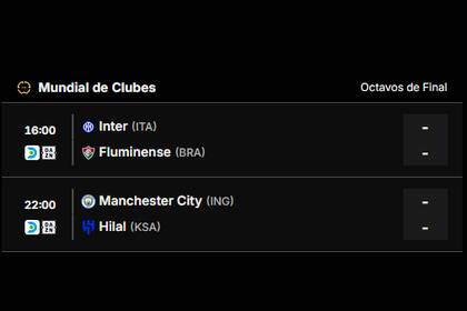 Los partidos de este lunes 30 de junio en el Mundial de Clubes 2025