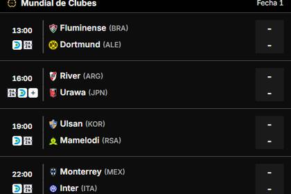 Los partidos de la cuarta jornada del Mundial de Clubes 2025