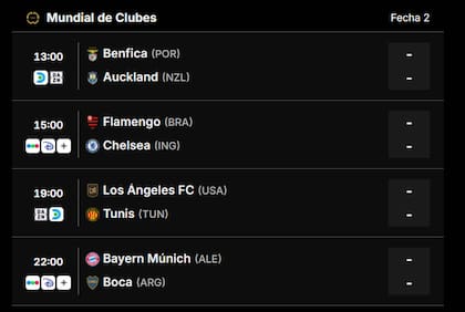 Los partidos del Mundial de Clubes este viernes 20 de junio